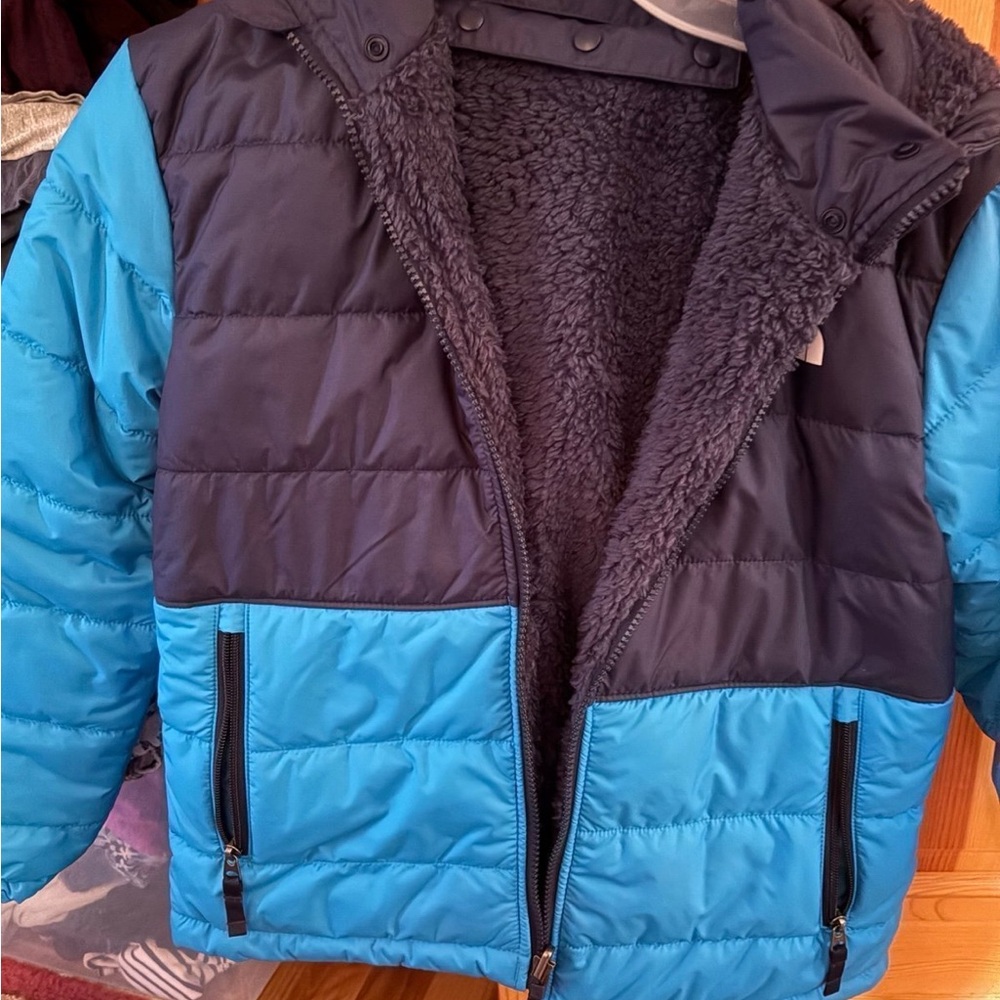 The North Face Kids Puffer Jacket - Blue and Black